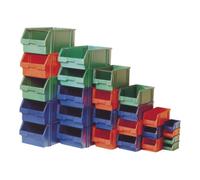 LA-KA-PE Boîtes de rangement ouvertes L330/298xl210xH155mm PS bleu LA-KA-PE Quantité:10