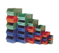 LA KA PE Bac à bec taille 1 rouge longueur 500 / 450 x largeur 300 x hauteur 180mm en polystyrène empilable - LK1