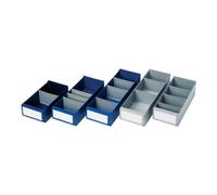 LA-KA-PE Caisson pour rayonnage L300 x l160 x H100/112 mm - MB 300-160 GRIS