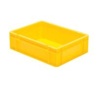 LA-KA-PE Conteneur de transport gerbable L400xl300xH120mm gris PP poignée traversante par Quantité:1