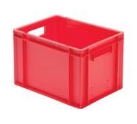 LA-KA-PE Conteneur de transport gerbable L400xl300xH270mm rouge PP poignée traversante pa Quantité:1