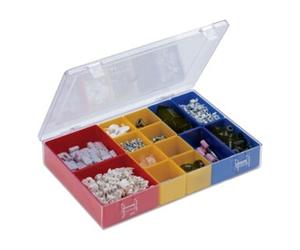 LA-KA-PE LA-KA-PE Boîte à assortiment avec couvercle L307xP225xH50 mm avec 9 compartiments Quantité:1