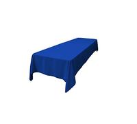 LA Linen Nappe rectangulaire en Popeline de Polyester, 152,4 x 366 x 0,04 cm, Bleu Roi