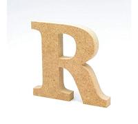 LA LLUNA ALWAYS CREATING Lettres de Bois. Lettres Grands en Bois de 20 cm Haut pour décoration et travaux manuels. Alphabet Complet Disponible (R)