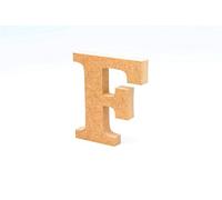 LA LLUNA ALWAYS CREATING Lettres de Bois. Lettres Grands en Bois de 20 cm Haut pour décoration et travaux manuels. Alphabet Complet Disponible (F)