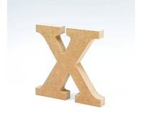LA LLUNA ALWAYS CREATING Lettres de Bois. Lettres Grands en Bois de 20 cm Haut pour décoration et travaux manuels. Alphabet Complet Disponible (X)