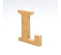 LA LLUNA ALWAYS CREATING Lettres de Bois. Lettres Grands en Bois de 20 cm Haut pour décoration et travaux manuels. Alphabet Complet Disponible (L)