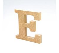 LA LLUNA ALWAYS CREATING Lettres de Bois. Lettres Grands en Bois de 20 cm Haut pour décoration et travaux manuels. Alphabet Complet Disponible (E)