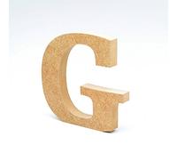 LA LLUNA ALWAYS CREATING Lettres de Bois. Lettres Grands en Bois de 20 cm Haut pour décoration et travaux manuels. Alphabet Complet Disponible (G)