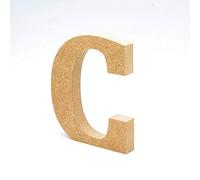 LA LLUNA ALWAYS CREATING Lettres de Bois. Lettres Grands en Bois de 20 cm Haut pour décoration et travaux manuels. Alphabet Complet Disponible (C)