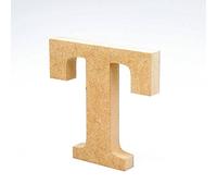 LA LLUNA ALWAYS CREATING Lettres de Bois. Lettres Grands en Bois de 20 cm Haut pour décoration et travaux manuels. Alphabet Complet Disponible (T)