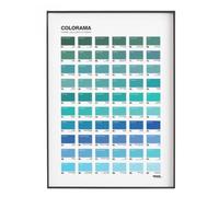 La Majorette à Moustache - Affiche Colorama des Plages Françaises - Poster Voyage, Idée Cadeau Originale - Décoration Murale 50x70 cm - Fabriquée en France