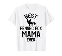 La Meilleure Maman Fennec Fox de Tous Les Temps T-Shirt Graphique avec Valeur, Homme, Blanc, M