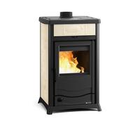 Poêle à bois La Nordica TermoRossella Plus Evo DSA 4.0 | 11,1 kW Hydro Majolika Liberty Panna