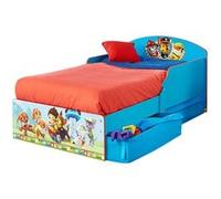 La Pat' Patrouille - Lit pour enfants avec tiroirs de rangement sous le lit pour matelas 140cm x 70cm