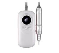 La perceuse rechargeable portative cloue les machines sans fil électriques professionnelles de d'ongle 35000RPM for des ongles Puissante et efficace(blanc)