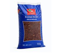La Plaine Chassart | Ecorces de Pin Maritime Décoratives | Sac de 70L | Previent la pousse des mauvaises herbes | Copeaux de Bois de Paillage | Biodegradable Í Parc, Jardin et Terrasse Í Jardinage