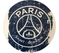 LA PLUME DOREE Set de 2 sous-verre PSG en silicone - Diamètre 10 cm BLEU G