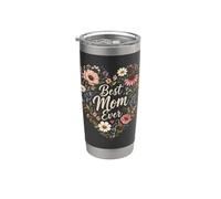 La Plus Belle Maman Fleurs Gobelet isotherme en acier inoxydable double paroi