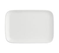 ESSENZIALE New Age Assiette plate rectangulaire en porcelaine 30x22 cm PORCELLANA BIANCA