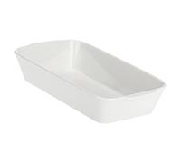 la Porcellana "Anghiari rectangulaire Plat de Cuisson Boîte Cadeau, Blanc, 26 x 15 cm