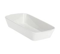 la Porcellana "Anghiari rectangulaire Plat de Cuisson Boîte Cadeau, Blanc, 31 x 19 cm