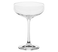 LA PORCELLANA BIANCA - Coupe Cocktail en Verre, capacité 290 ML, Collection Novello
