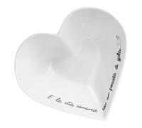 LA PORCELLANA BIANCA - Les honnêtes tasse coeur diamètre 13 cm, porcelaine