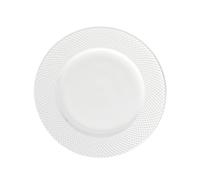 LA PORCELLANA BIANCA Rappel Lot de 6 assiettes plates 27 cm en porcelaine blanche