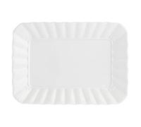 la Porcellana "Ducale rectangulaire à pâtisserie Plateau Boîte Cadeau, Blanc, 20 x 13 cm