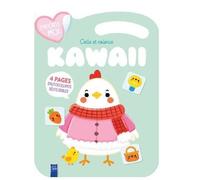 La poule paques - Kawaii colle et colorie - Collectif - Yoyo Books - cartonné - Document jeunesse