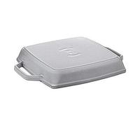 La poussière 40511-729-0poêle grill rectangulaire avec deux poignées, 23cm, fonte, gris