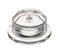 La Rochère Beurrier Confiturier Abeille – verre transparent avec couvercle cloche Ø10 cm