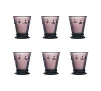 La Rochère Verre à boire Abeille 26 cl. lot de 6 Aubergine