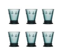 La Rochère Verre à boire Abeille 26 cl. lot de 6 Bleu foncé