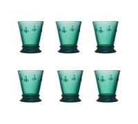 La Rochère Verre à boire Abeille 26 cl. lot de 6 Vert émeraude