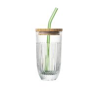 La Rochère Verre à smoothie Ouessant avec couvercle et paille 43 cl Transparent