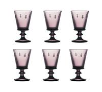 La Rochère Verre à vin Abeille 24 cl. lot de 6 Aubergine