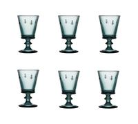 La Rochère Verre à vin Abeille 24 cl. lot de 6 Bleu foncé