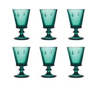 La Rochère Verre à vin Abeille 24 cl. lot de 6 Vert émeraude