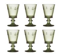 La Rochère Verre à vin Abeille 24 cl. lot de 6 Vert olive