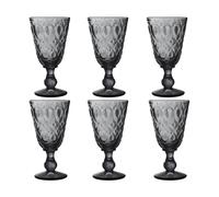 La Rochère Verre à vin Lyonnais 23 cl. lot de 6 Anthracite