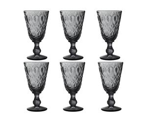 La Rochère Verre à vin Lyonnais 23 cl. lot de 6 Anthracite