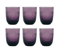 La Rochère Verres à eau Ouessant 29 cl. lot de 6 Aubergine