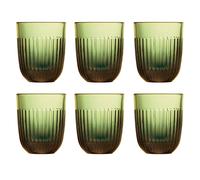 La Rochère Verres à eau Ouessant 29 cl. lot de 6 Vert olive