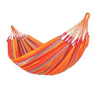 La Siesta® Brisa Orange Classic Hamac - Détente en Plein Air Résistant Intempéries Hamac Simple, Relaxation Authentique et Confortable