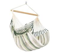 La Siesta® Domingo - Chaise Hamac Confort Intempéries, Fibre Fonctionnelle, Fabrication Kolumbien, Grande Surface, Stabilisateur Bambou, Relaxation en Plein Air - Cedar, Kingsize