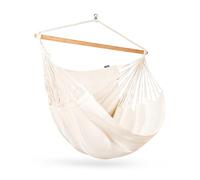 La Siesta® Habana - Chaise-Hamac Bio en Coton Comfort, Rotation à 360°, Design Courbé, Fabrication Colombienne - Latte, Comfort