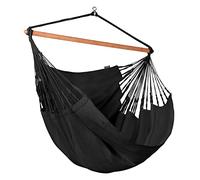 La Siesta® Habana - Chaise-Hamac Bio en Coton Kingsize, Rotation à 360°, Design Courbé, Fabrication Colombienne - Onyx, Kingsize