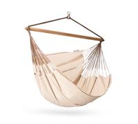 La Siesta Habana - Chaise-Hamac Bio en Coton Kingsize, Rotation à 360°, Design Courbé, Fabrication Colombienne - Nougat, Kingsize